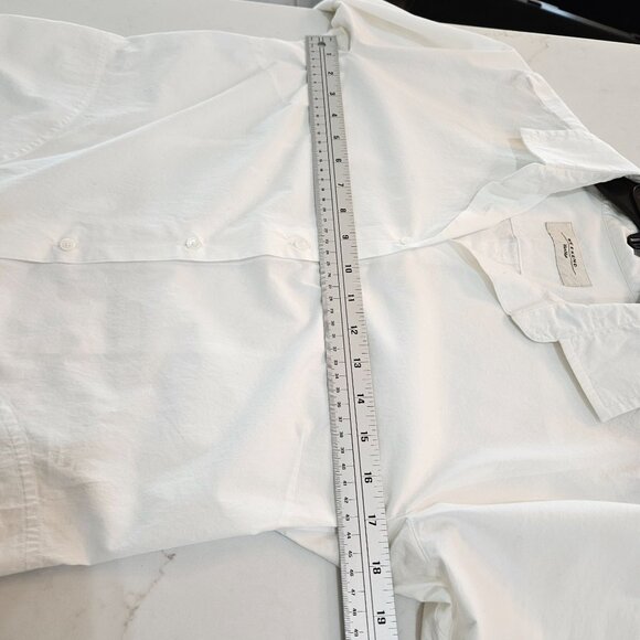 MaxMara Weekend Shirt Tunic Size 8 Long Sleeve Button-Down White - Picture 8 of 12
